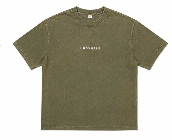 UG Vintage Wash Tee Olive – Ungvnble
