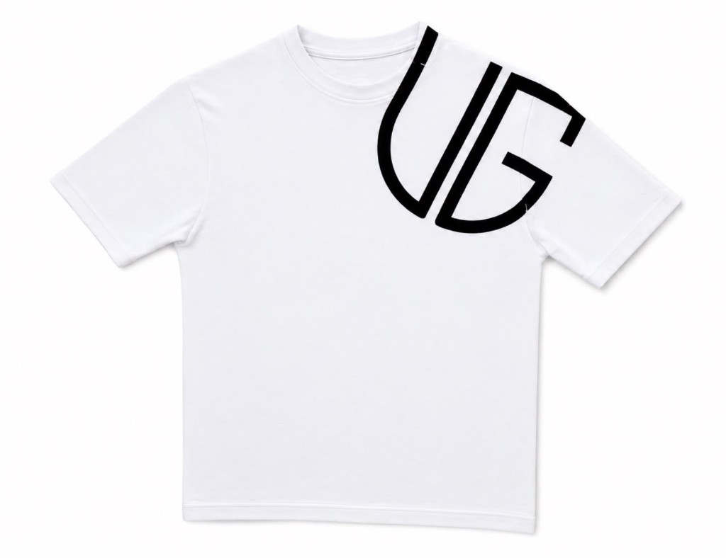 UG Shoulder Logo Tee White – Ungvnble